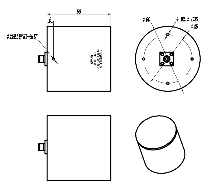 ZLX7-Y8-12G-725 Planar spiral antenna