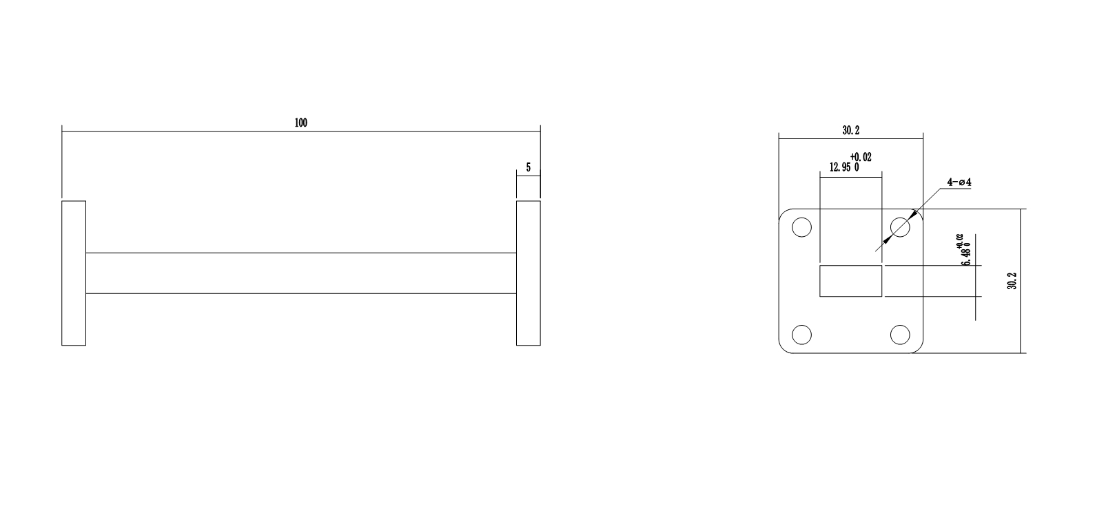 520-5320-BPBPF10S Waveguide Connection