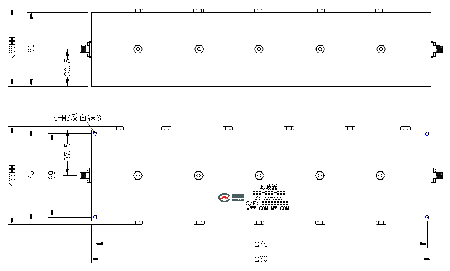 ZBF6-C505-210-3245 Band pass filter