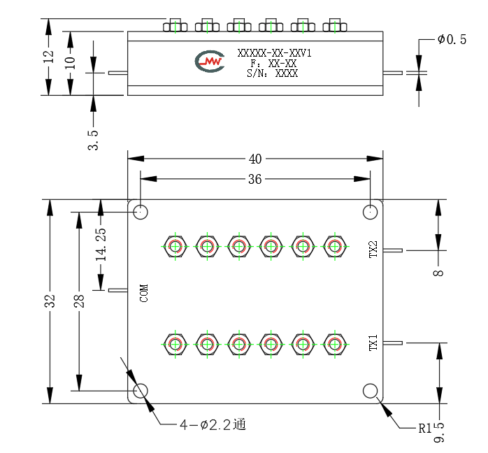 ZCB16-2C5200-10500-210 Diplexer