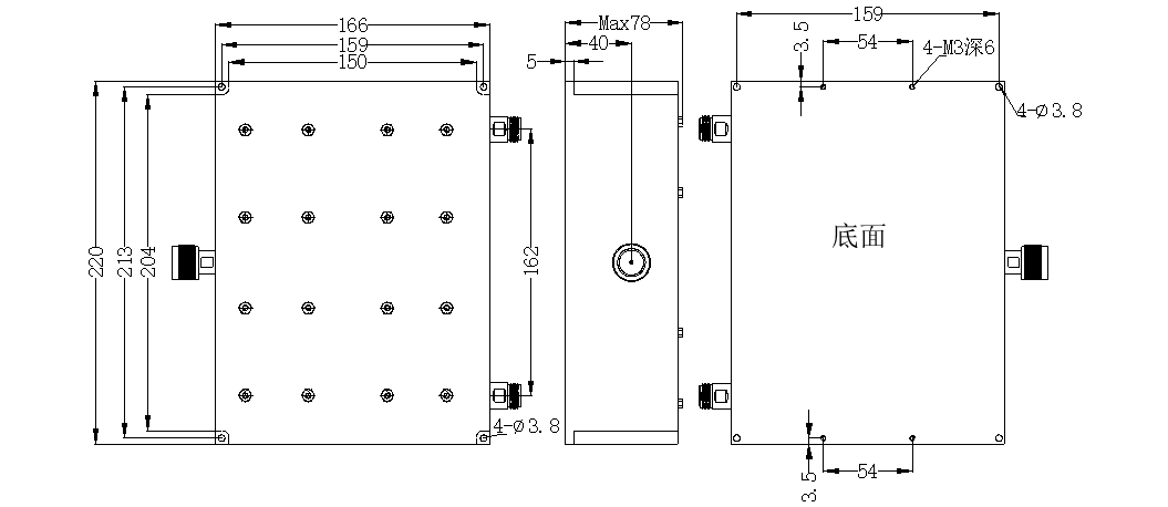 ZCB-BC335-400-3101 Diplexer