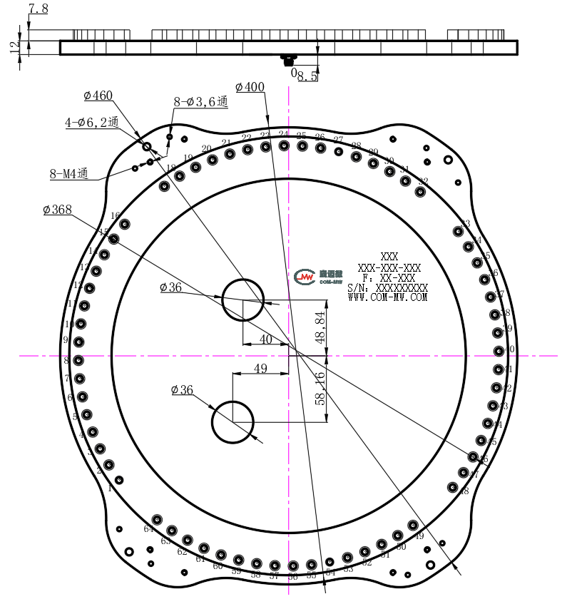 ZPD3-64M2100-2400-2830 Power divider