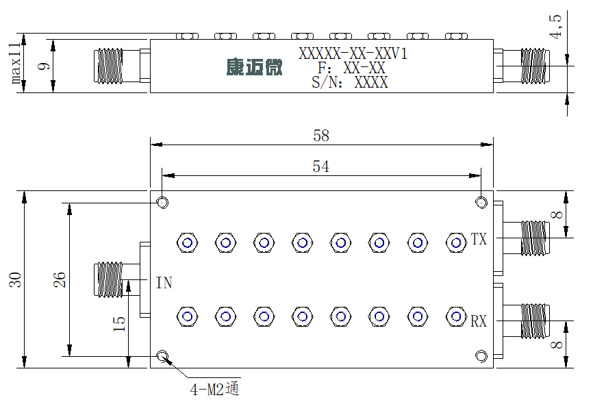 ZCB4-C10.95-14.5G-1735 Diplexer