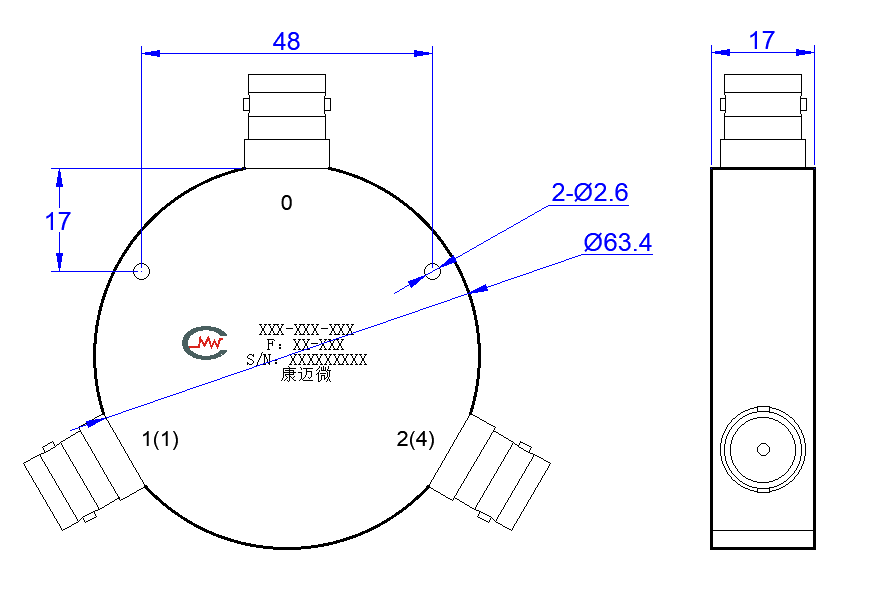 ZPD18-2C0-1000-049 Power divider