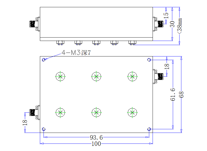HBTE-BPF-1668-1675-S Band pass filter