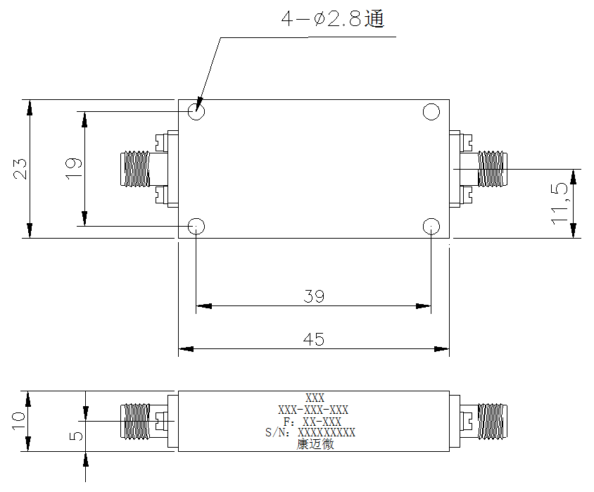 HBTE-HPF-1.5-13-S-10 Highpass filter