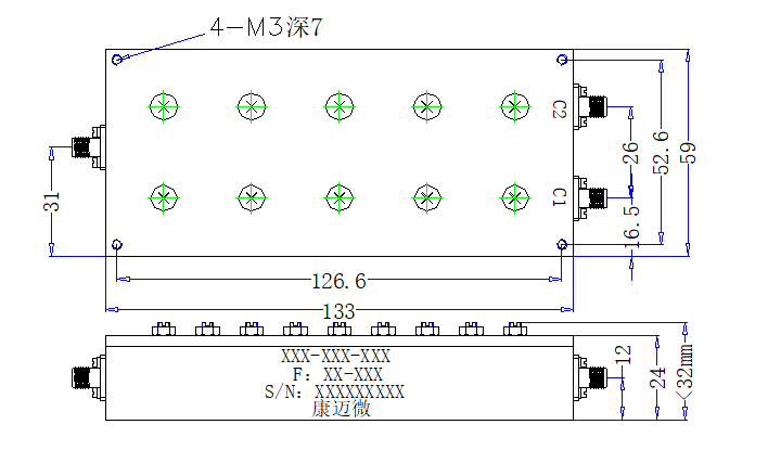 ZCB6-C1710-3800-5984 Diplexer