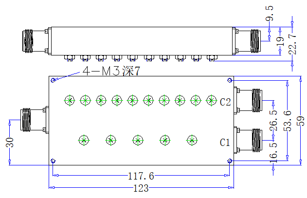 OQZCB6-C2000-8200-4227 Diplexer