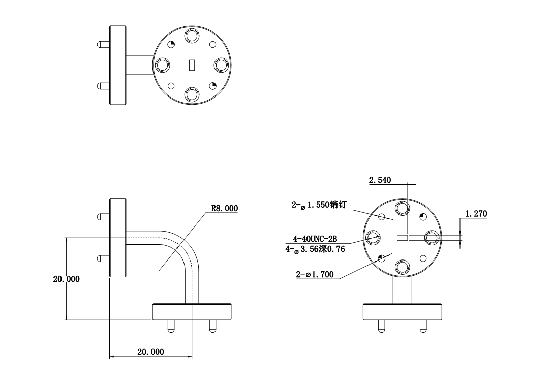 DWG7-BJ900C20-1328 Waveguide Connection