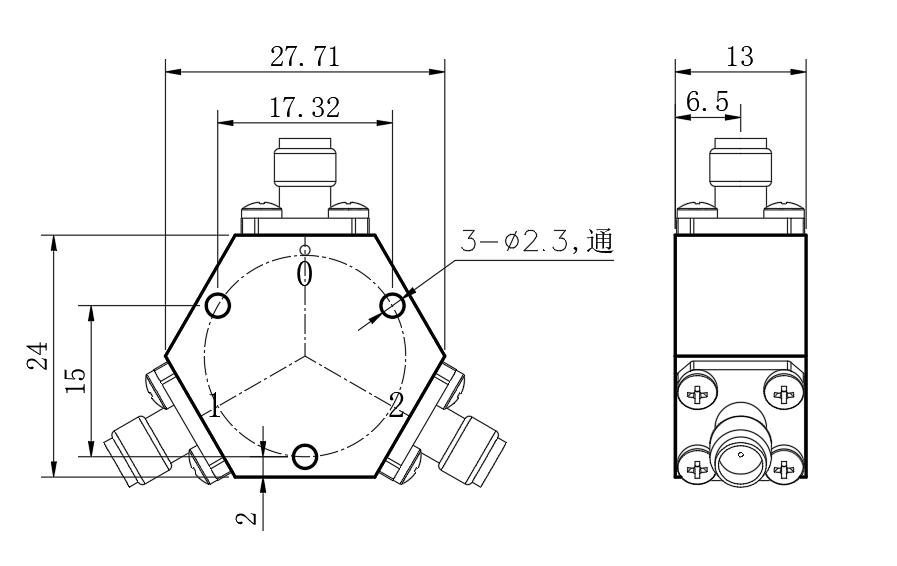ZPD25-2M0-2G-584 Power divider