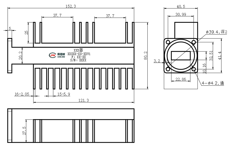 D25-BWLBJ100-101 Waveguide load