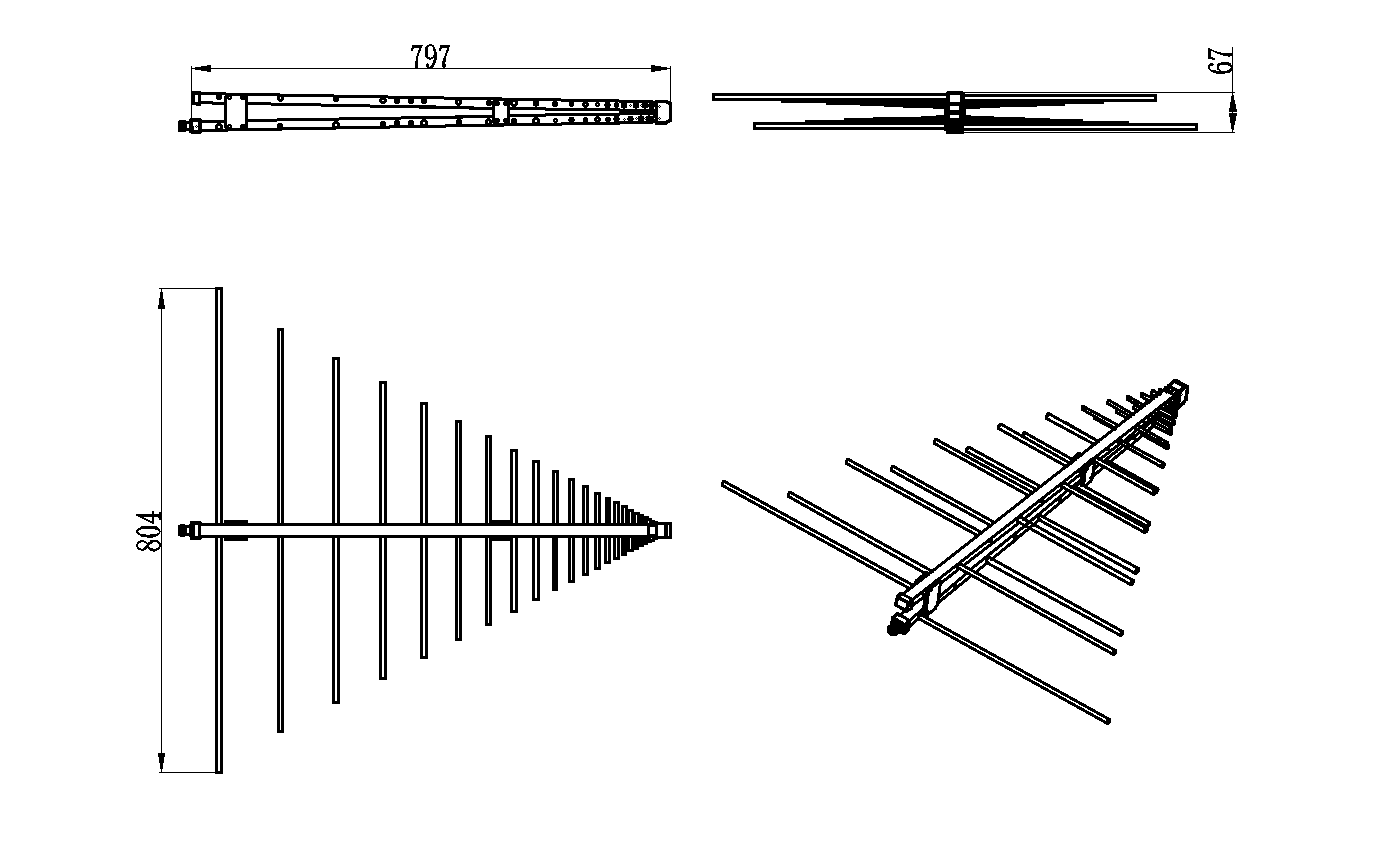 ZDS7-200-2000-1502 LP Antenna