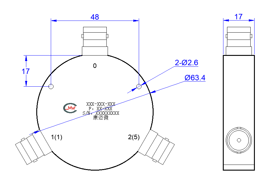 ZPD18-2C0-1000-050 Power divider
