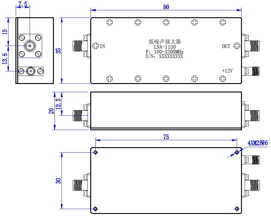 DLNA8-100-3200-2555 LNA