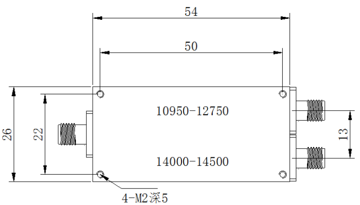 ZCB4-C10.95-14.5G-187 双工器