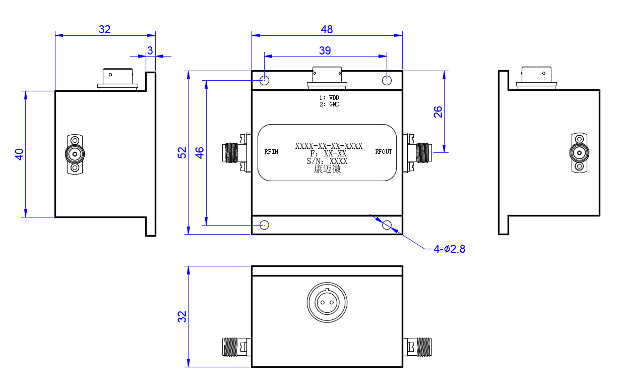 DLNA8-1140-1500-3988 LNA