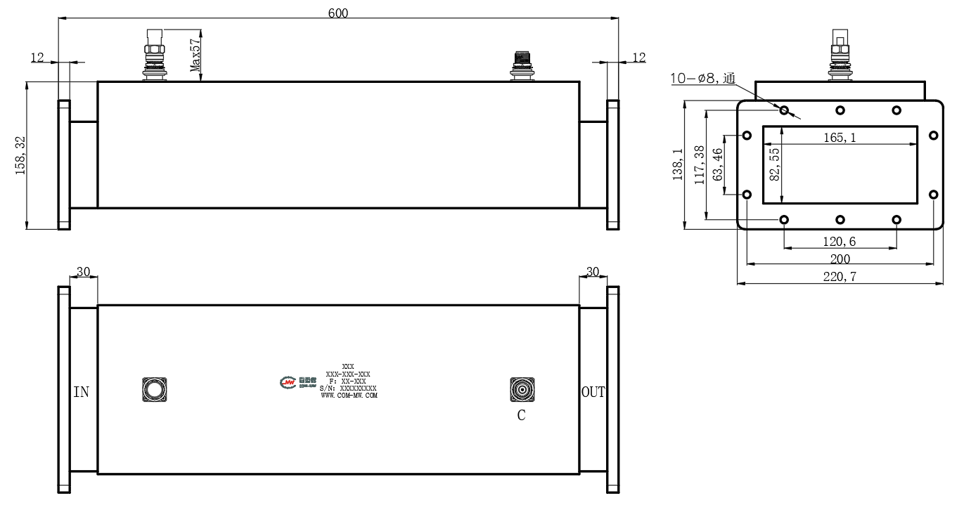 ZDC8-10W1.13-1.73G-3402 Coupler