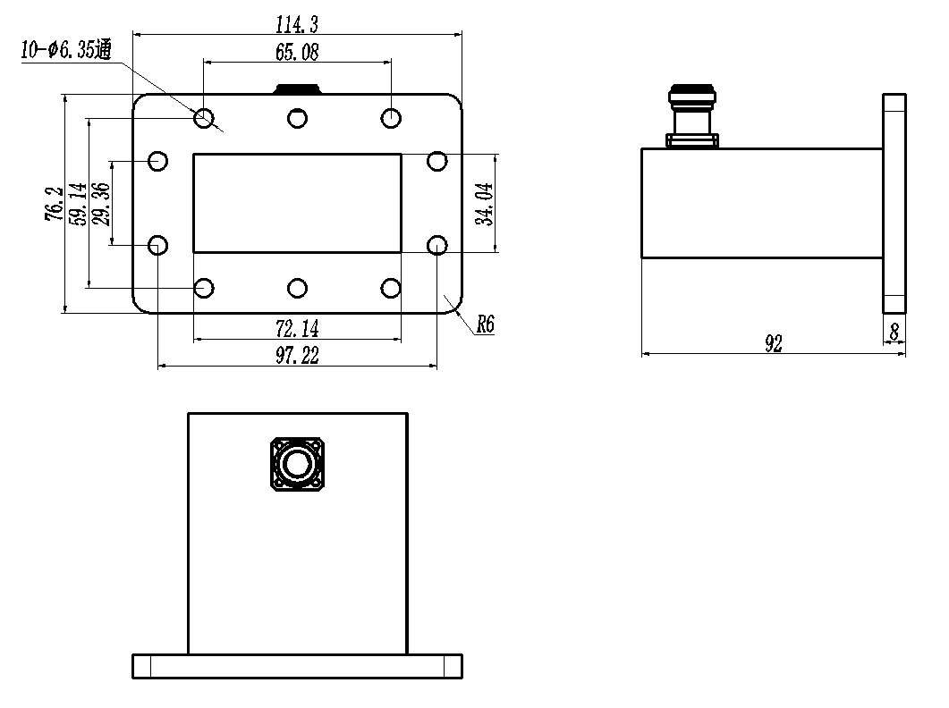 D7-AWC32NK-1689 Waveguide adapter