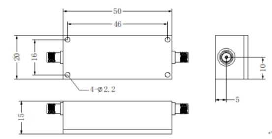 JX-LCF1-137.5M237.5M-50SF LC filter