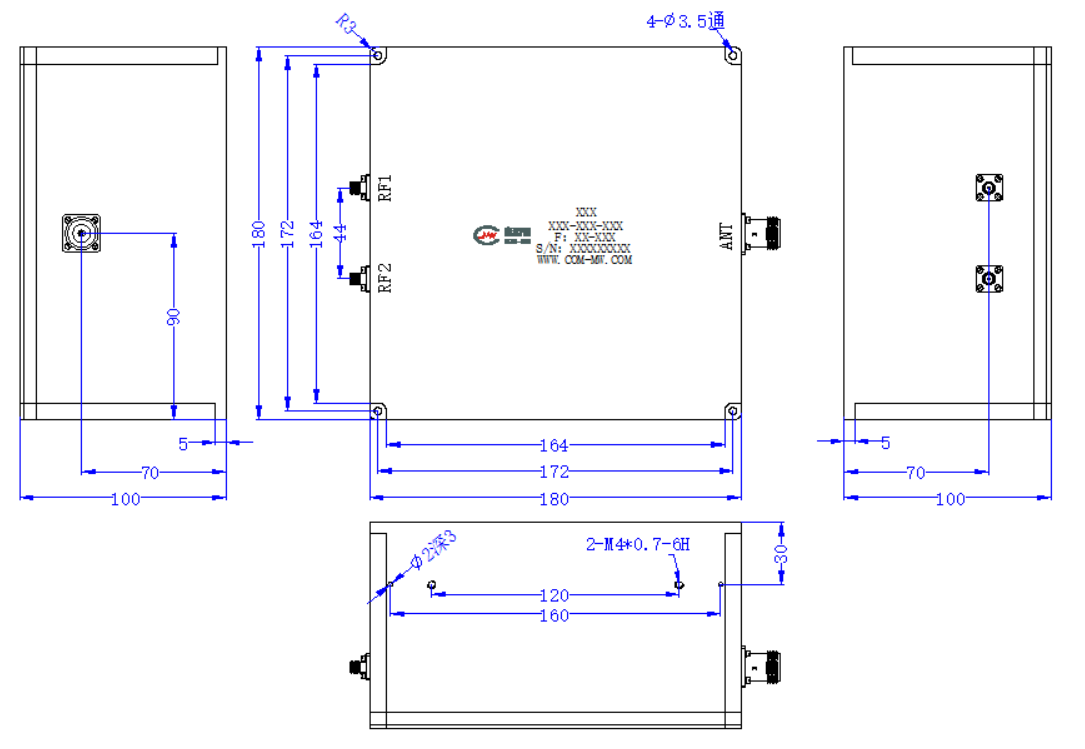 ZCB13-C240-320-1689 Diplexer