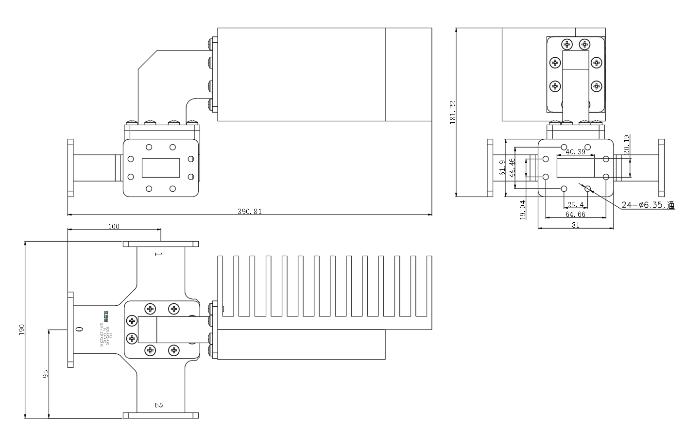 ZPD25-2W4.64-7.05G-514 Power divider