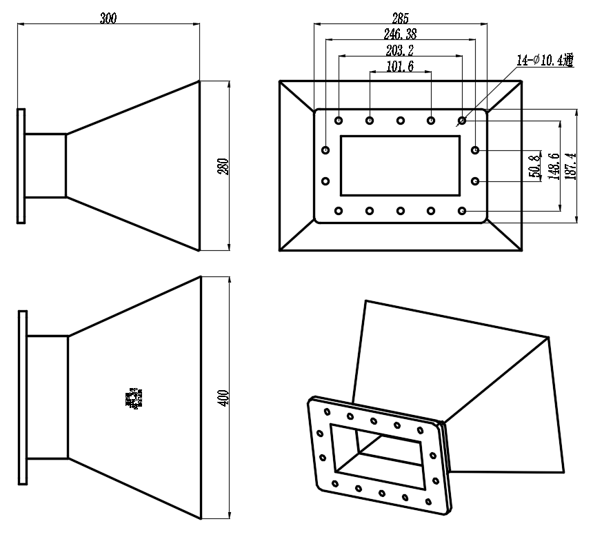 KSHA-BJ12-10 Standard horn antenna