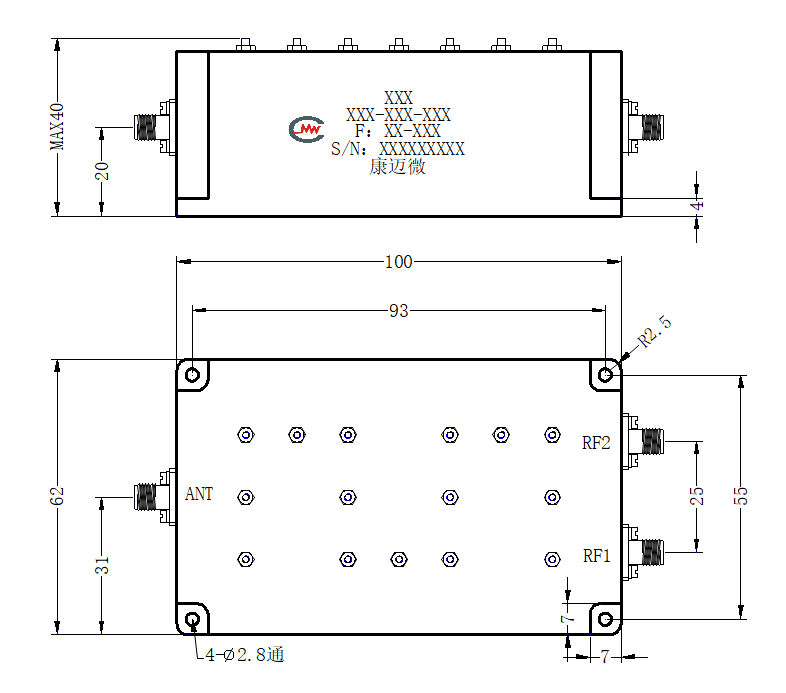 ZCB13-C1175.45-1268.52-357 Diplexer