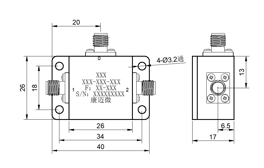 ZPD25-2ML50-2700-040 Power divider