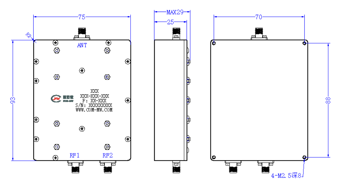 ZCB13-C2-2.3G-2692 Diplexer