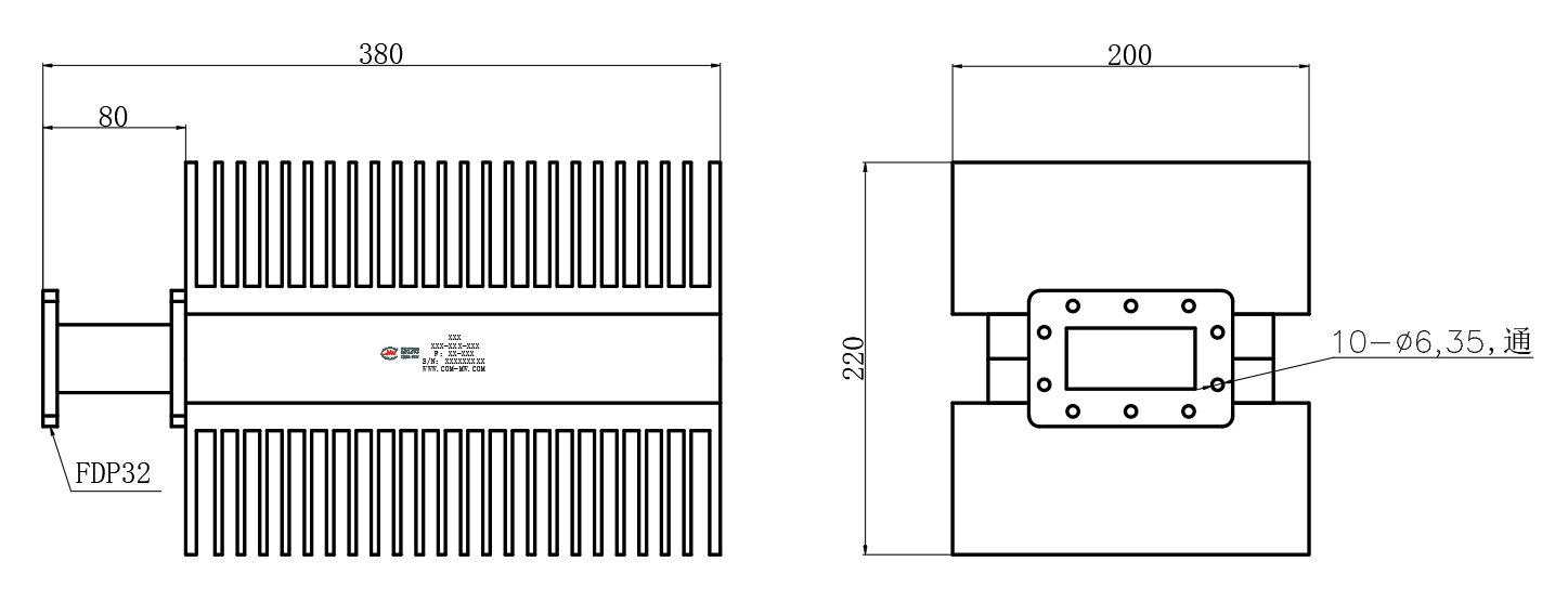 D8-BWLBJ32D-2689 Waveguide load
