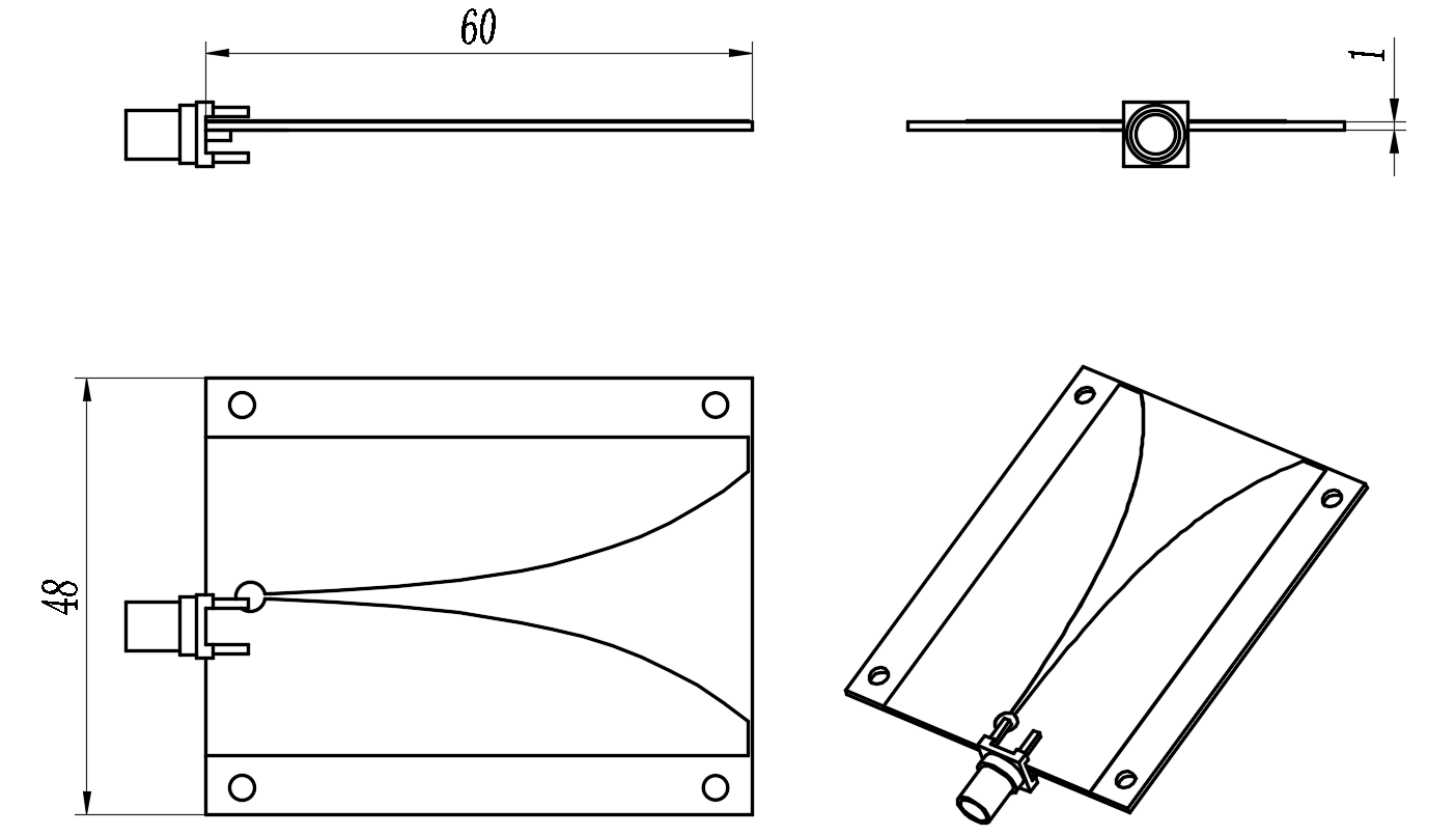 ZWD7-8-18G-046 Microstrip antenna