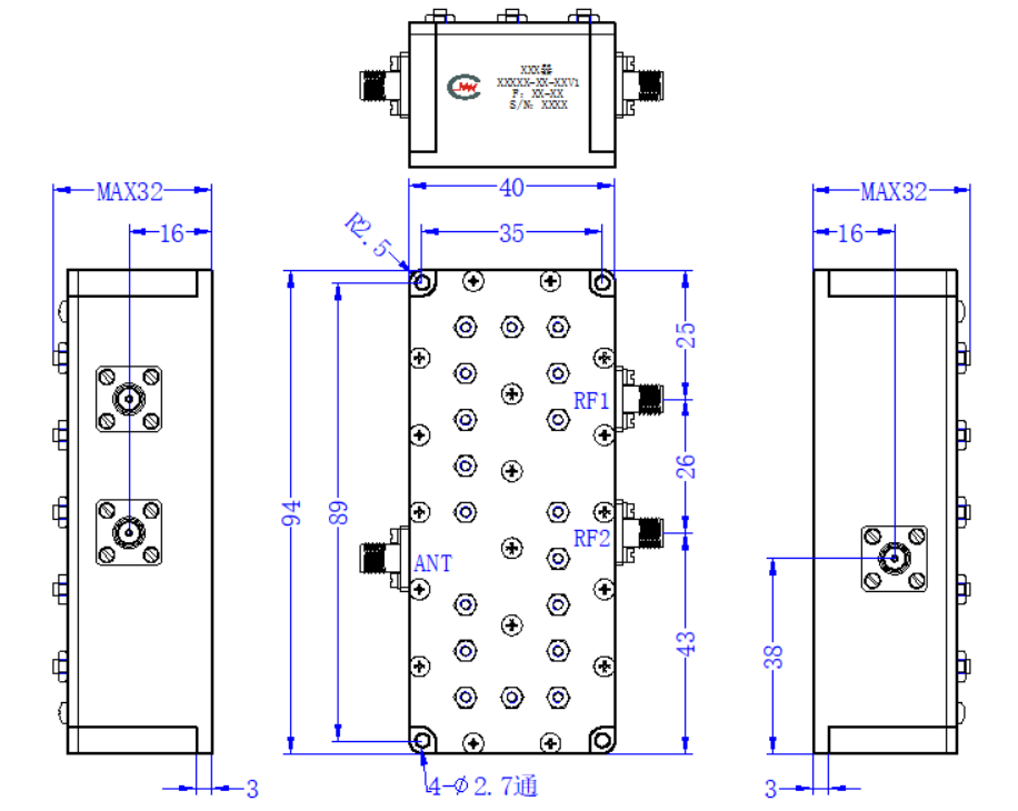 ZCB13-C1145-1635-1377 Diplexer