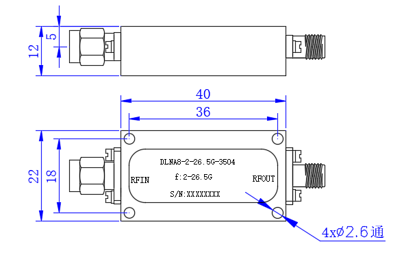 DLNA8-2-26.5G-3504 LNA