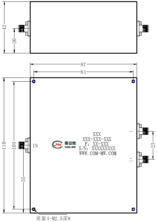 ZCB4-C1518-1675-1555 Diplexer