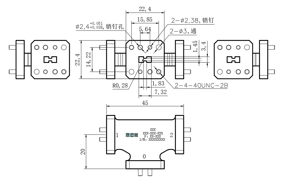 ZPD8-2W18-40G-2790 Power divider
