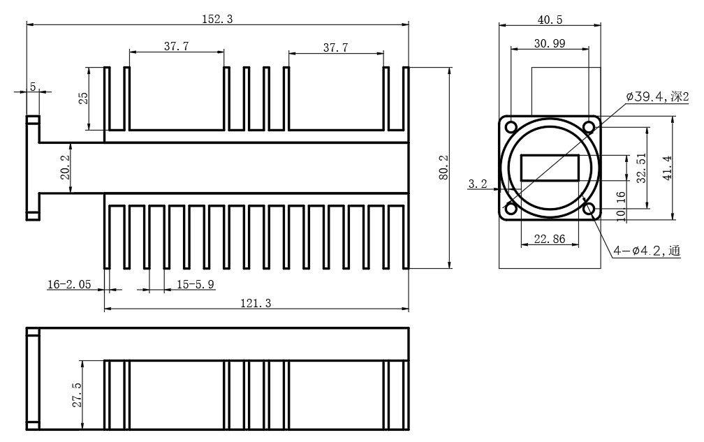 D25-BWL-100 Waveguide load
