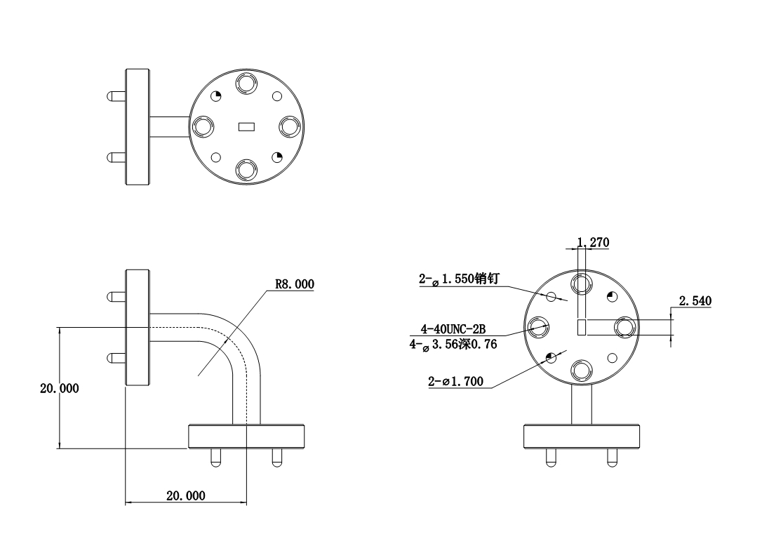 DWG7-BJ900C20-1329 Waveguide Connection