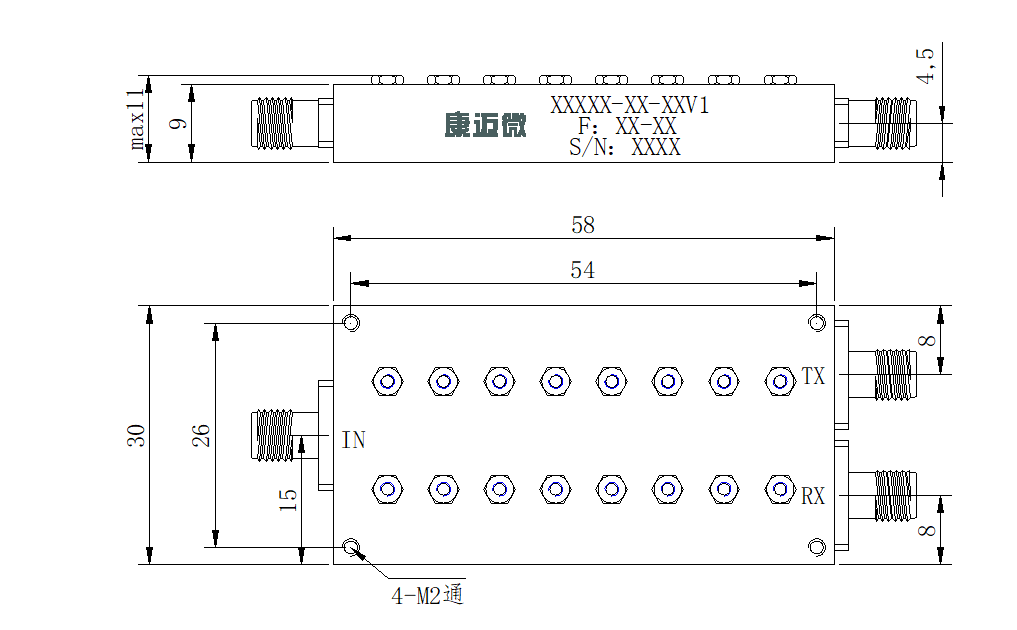 ZCB4-C10.7-14.5G-991 Diplexer