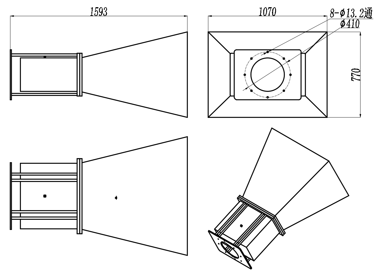 KSHA-BJ3-10-NH Standard horn antenna