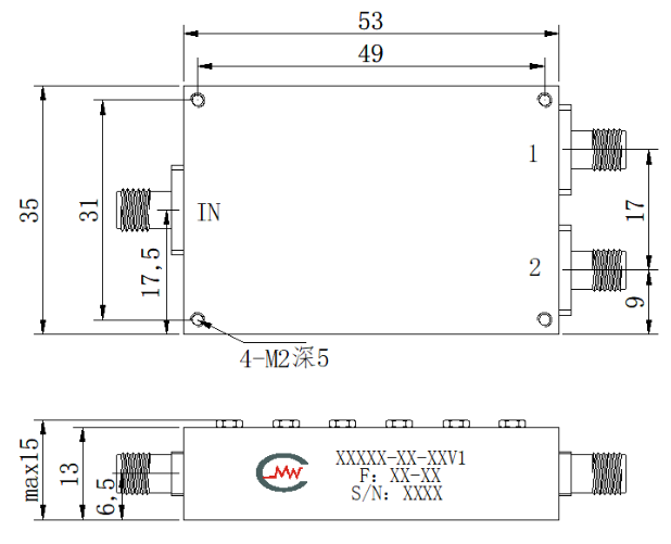ZCB4-C3.3-5.85G-690 Diplexer