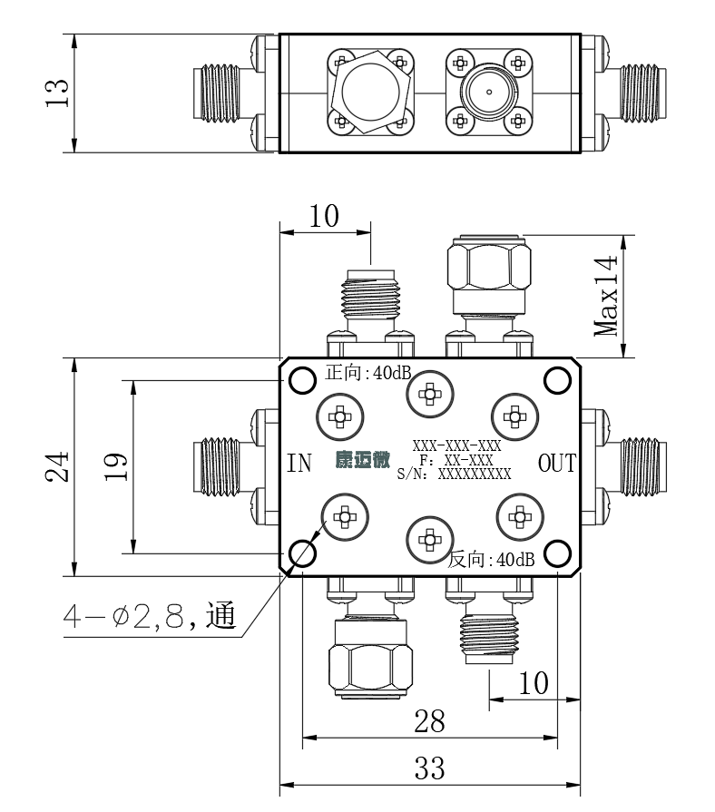 ZDC8-40MC6-18G-2990 Coupler