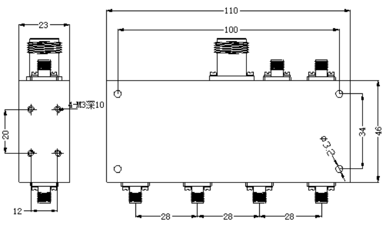 ZHPC-2.3-2.7-42 合路器