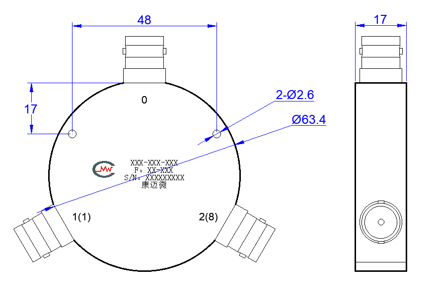 ZPD18-2C0-1000-051 Power divider