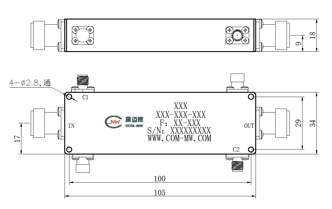 ZDC25-40MC0.5-3G-137 Coupler