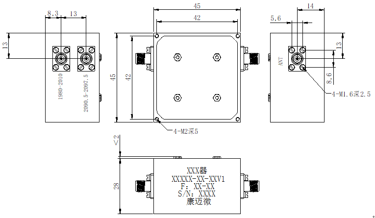 ZCB4-C1980-2097.5-1257 Diplexer