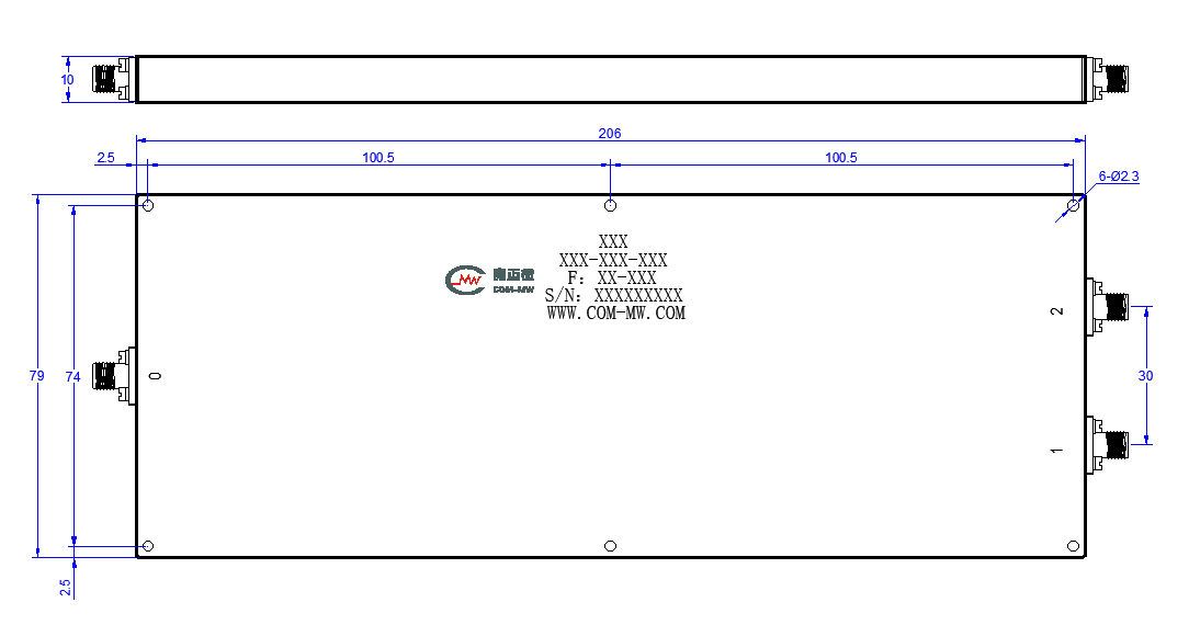 ZPD8-2M80-1000-2563 Power divider