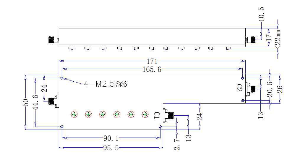 ZCB6-C2.5-9G-4237 Diplexer