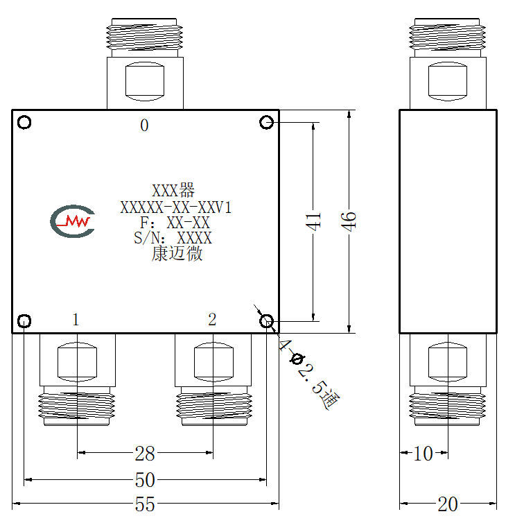 ZPD-800-2500-S21 Power divider