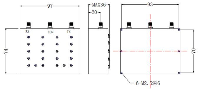 ZCB4-C1525-1660.5-617 Diplexer