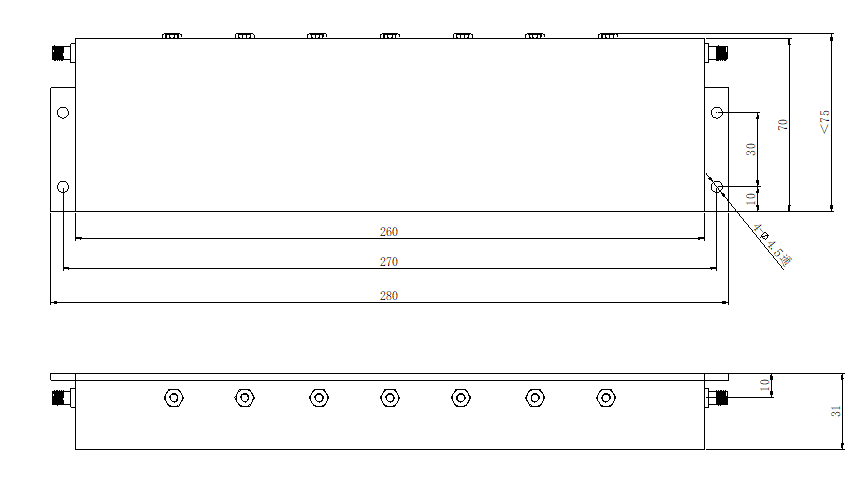 ZBSF4-452.5-457.5-CC Notch filter